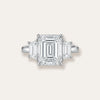 Emerald Cut Three Stone Ring