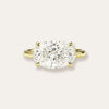 East West Oval Solitaire Ring