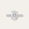 Oval Cut Pave Band Ring
