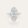 Moval Bezel Set Ring